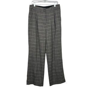 Express High Rise Plaid Metallic Trouser Dress Pants Size 12R
